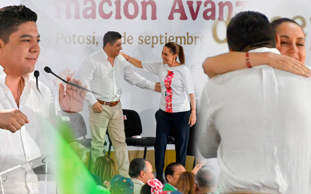 SHEINBAUM Y GALLARDO UNIDOS DURANTE EL PRIMER INFORME DEL GOBIERNO FEDERAL EN SP