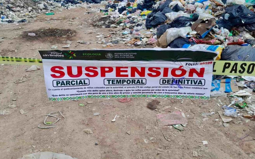 SUSPENDEN RELLENO SANITARIO EN MEXQUITIC DE CARMONA POR INCUMPLIR NORMAS AMBIENTALES