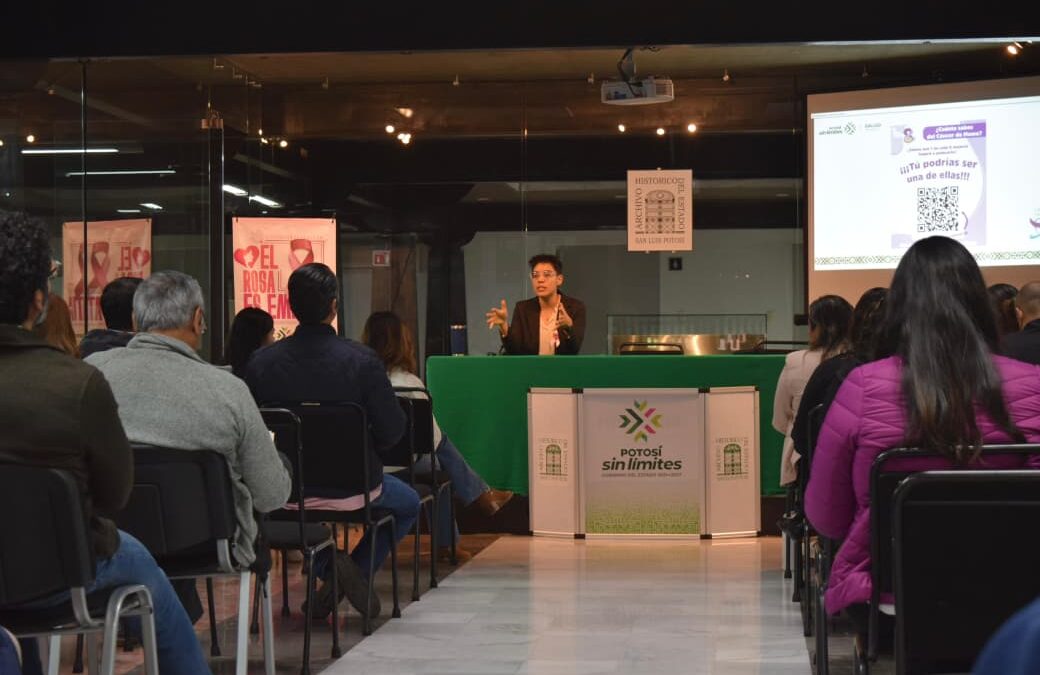 REALIZAN CHARLA DE PREVENCIÓN DEL CÁNCER DE MAMA PARA PERSONAL DEL INDEPI Y ARCHIVO HISTÓRICO