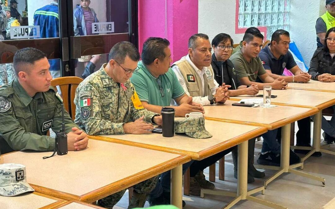 INSTALAN MESA PERMANENTE DE SEGURIDAD Y PROTECCIÓN CIVIL EN TAMAZUNCHALE