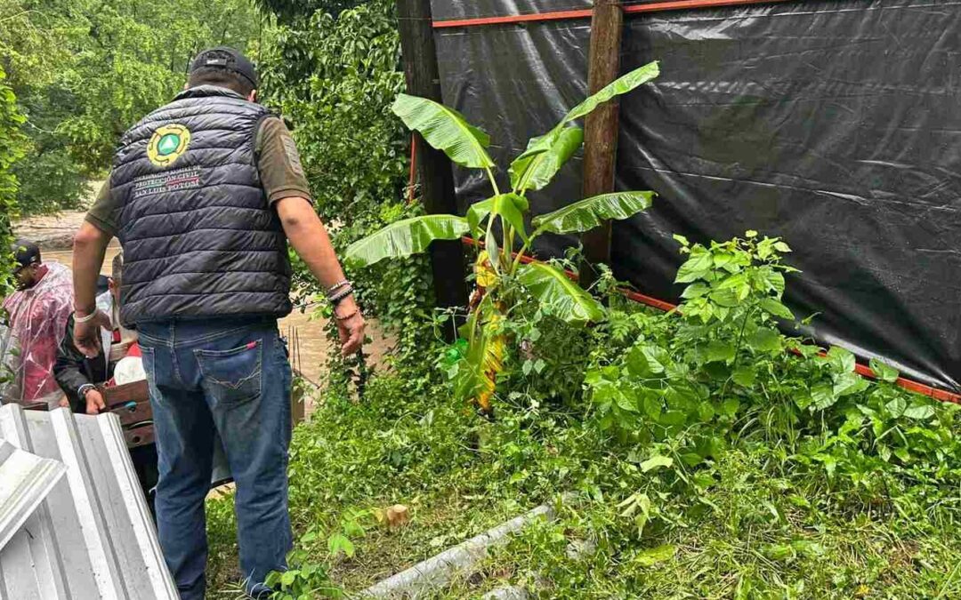 REFUERZAN OPERATIVO DE ATENCIÓN POR LLUVIAS EN LA HUASTECA POTOSINA