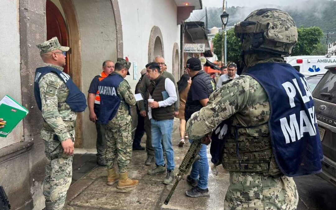 PERSONAL DE LA SECRETARÍA DE MARINA SE SUMA A LABORES DE AUXILIO EN LA HUASTECA