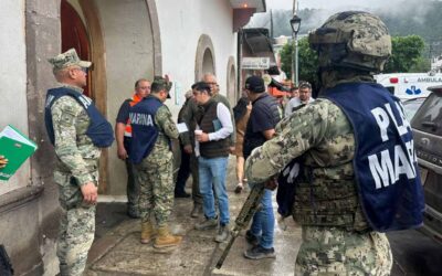 PERSONAL DE LA SECRETARÍA DE MARINA SE SUMA A LABORES DE AUXILIO EN LA HUASTECA