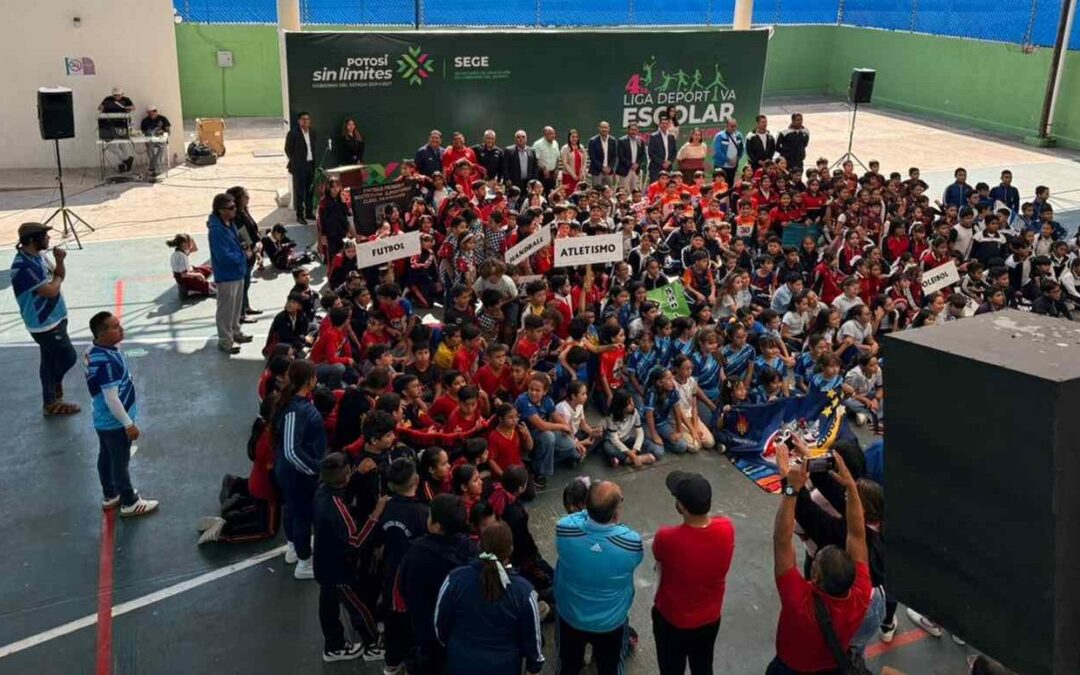 INAUGURAN CUARTA LIGA DEPORTIVA ESCOLAR POTOSÍ CON PARTICIPACIÓN DE MÁS DE 40 ESCUELAS