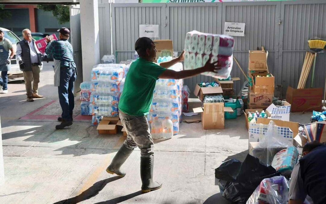 ENVÍA ESTADO TERCER CAMIÓN DE AYUDA HUMANITARIA A LA HUASTECA POTOSINA