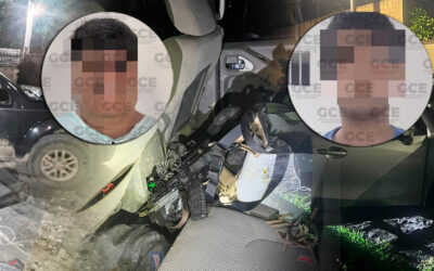 EN OPERATIVO DE LA GCE, CAEN DOS CRIMINALES CON ARMAS LARGAS EN VALLES
