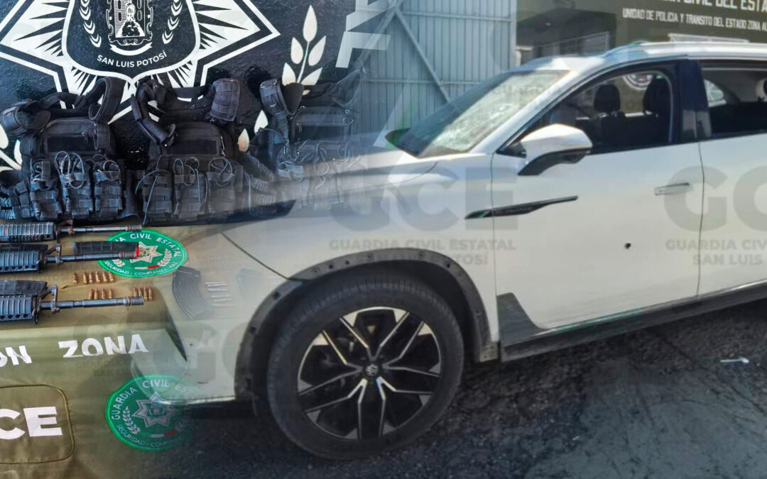 HUYERON TRAS DISPARAR CONTRA LA GUARDIA CIVIL ESTATAL EN MATEHUALA