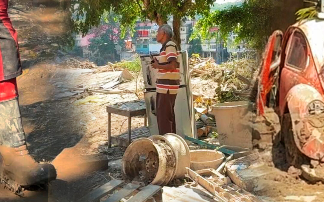 REGRESAN A CASA ENTRE EL LODO Y LA PÉRDIDA