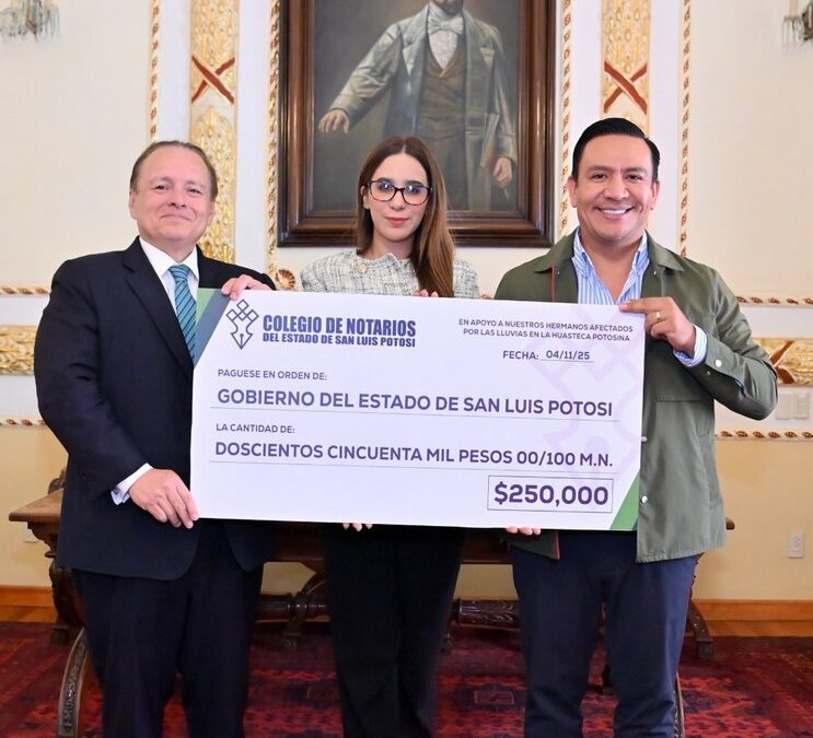 COLEGIO DE NOTARIOS SE SUMA A CAMPAÑA DE APOYO A LA HUASTECA