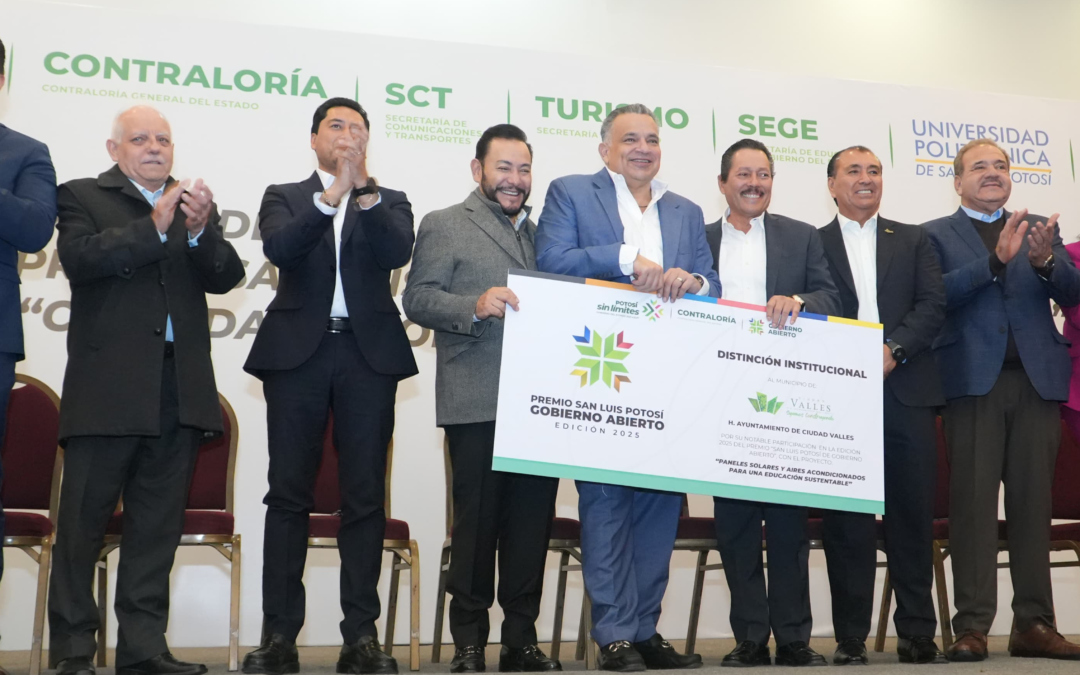 RECONOCEN PROYECTO DE ENERGÍA SUSTENTABLE EN ESCUELAS POTOSINAS