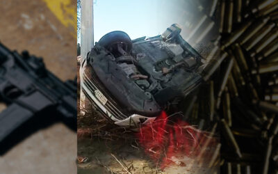 VIOLENCIA IMPARABLE EN VILLA DE REYES: CIVILES ARMADOS VUELCAN DURANTE PERSECUCIÓN Y ROBAN AUTO PARA HUIR