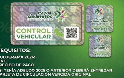 DISPONIBLE ENTREGA DEL HOLOGRAMA DE CONTROL VEHICULAR 2026