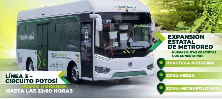 ANUNCIAN NUEVAS RUTAS Y AMPLIACIÓN DE HORARIOS DEL SISTEMA METRORED PARA 2026