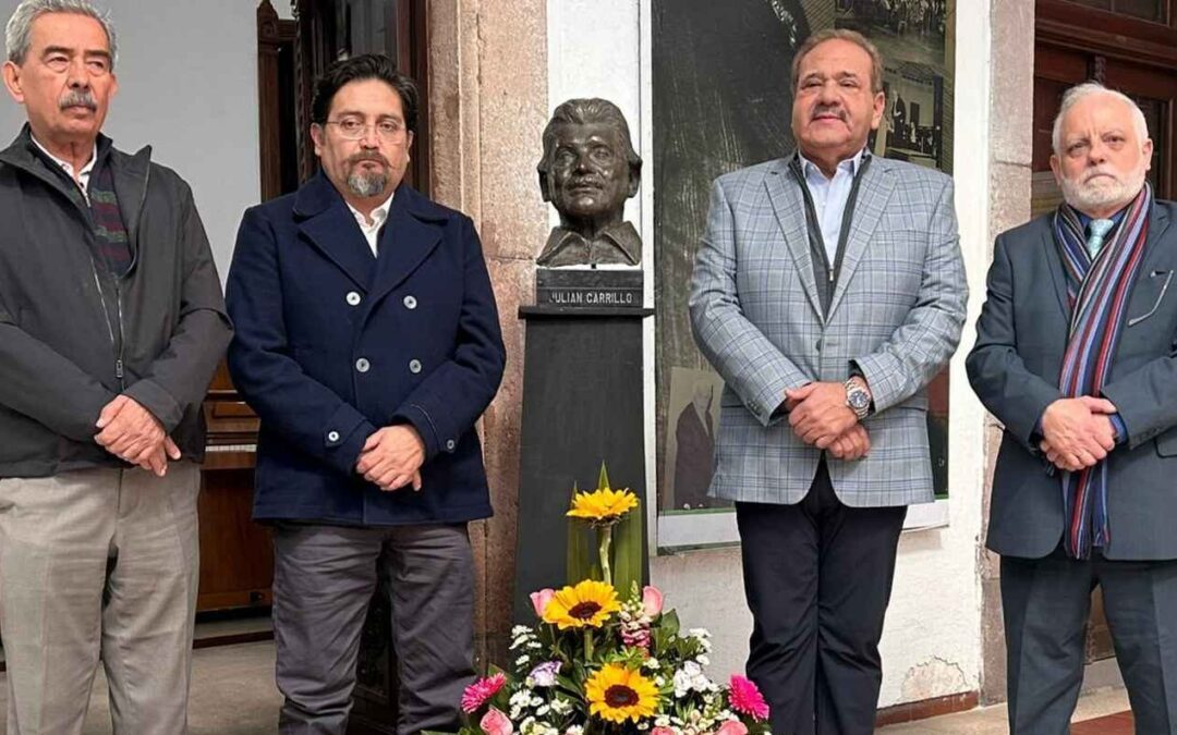 DEVELAN PLACA POR EL 151 ANIVERSARIO DEL NATALICIO DE JULIÁN CARRILLO