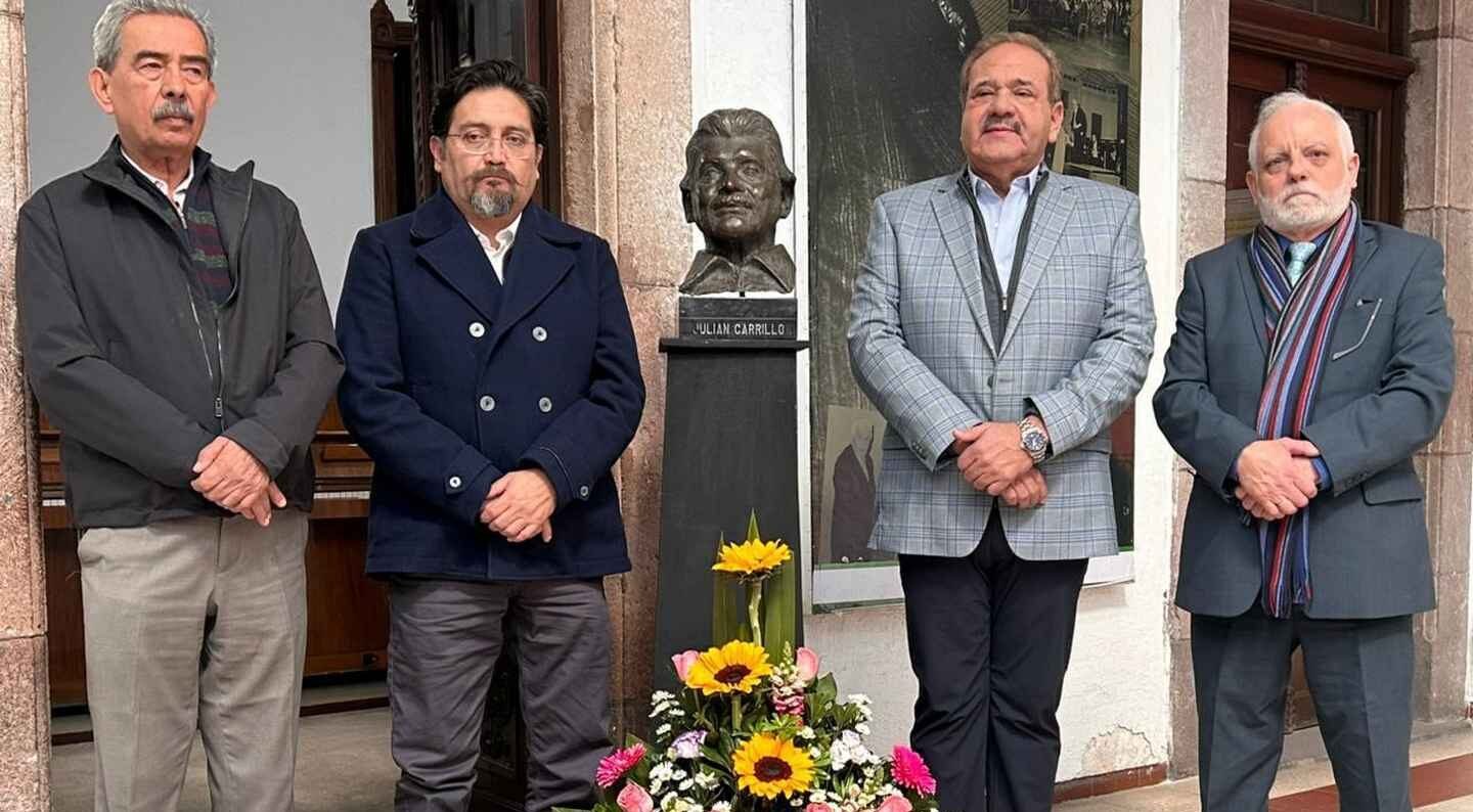 DEVELAN PLACA POR EL 151 ANIVERSARIO DEL NATALICIO DE JULIÁN CARRILLO