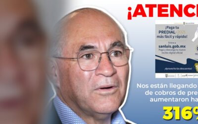 DENUNCIAN AUMENTOS DE HASTA 316% EN PREDIAL EN LA CAPITAL POTOSINA