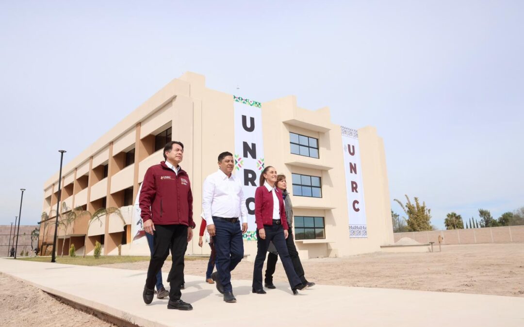 GALLARDO Y SHEINBAUM INAUGURAN UNIVERSIDAD ROSARIO CASTELLANOS A FAVOR DE ESTUDIANTES POTOSINOS