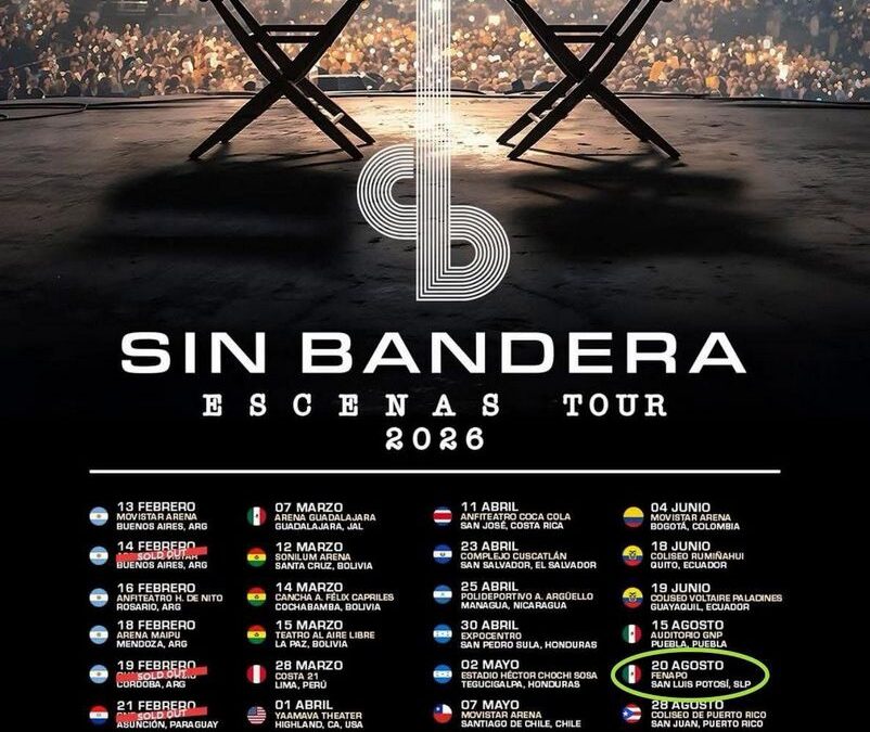 SIN BANDERA, PRIMER ARTISTA CONFIRMADO PARA LA FENAPO 2026