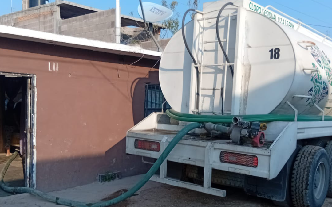 DISTRIBUYEN MÁS DE 30.9 MILLONES DE LITROS DE AGUA CON PIPAS EN LA ZONA METROPOLITANA