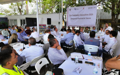 REALIZAN REUNIÓN CONSULTIVA SOBRE OPERACIÓN Y PROYECTOS EN EL AEROPUERTO DE TAMUÍN