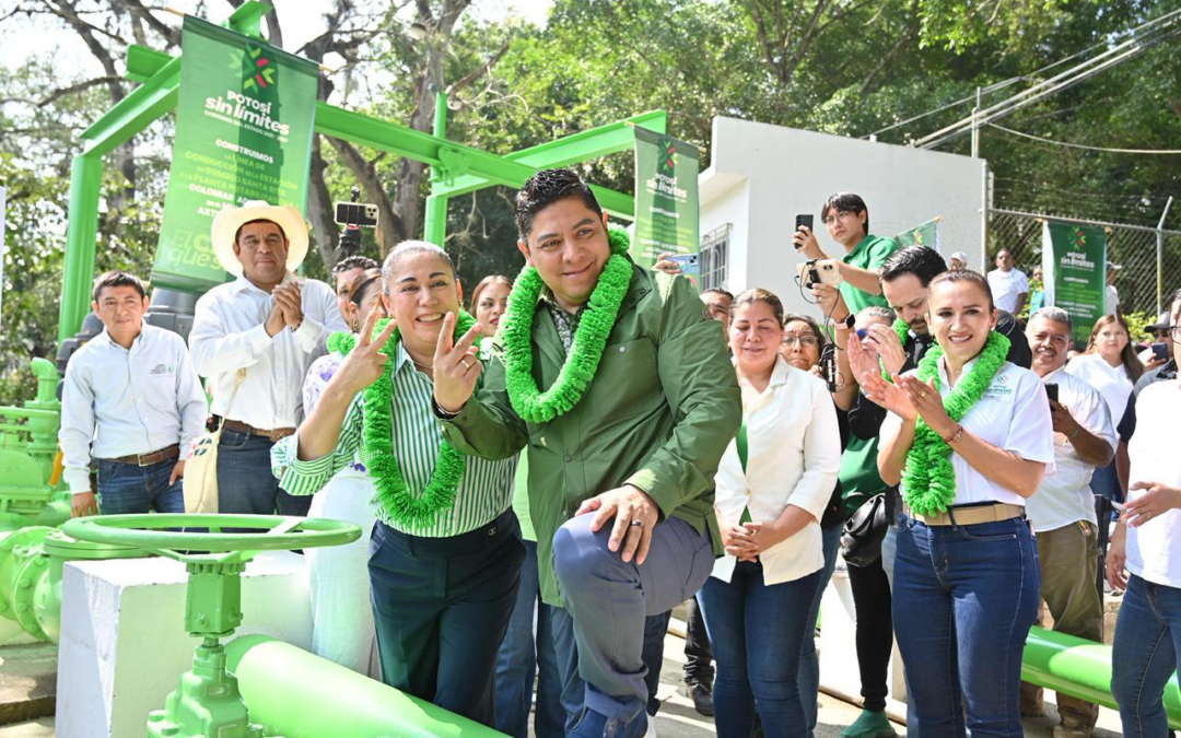 ENTREGAN INFRAESTRUCTURA HÍDRICA Y VIAL Y APOYOS ALIMENTARIOS EN AXTLA DE TERRAZAS