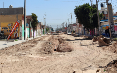 REPORTAN AVANCES EN OBRAS DE LA CALLE CAMINO AL EJIDO LA LIBERTAD