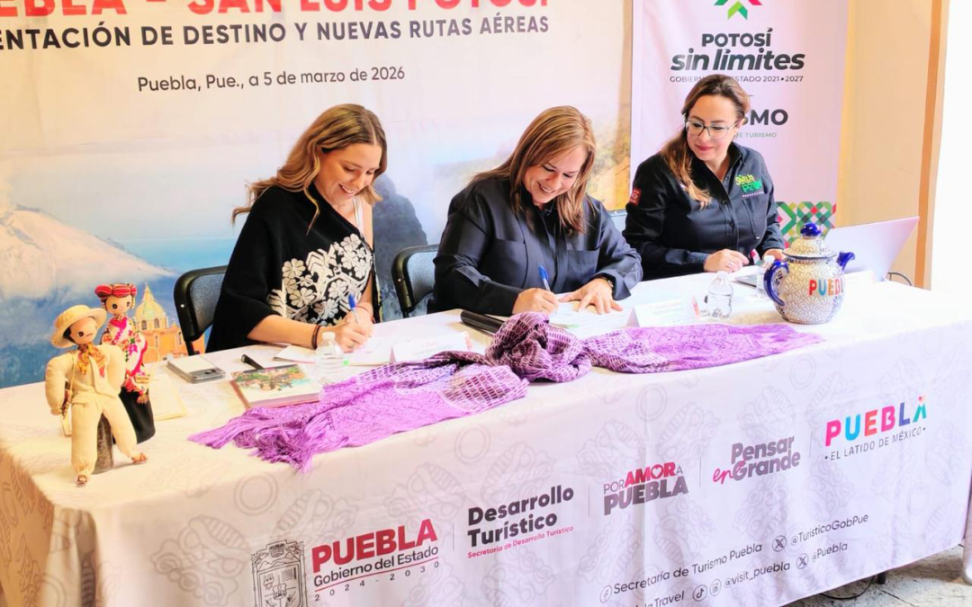 FIRMAN CONVENIO DE COLABORACIÓN TURÍSTICA ENTRE SAN LUIS POTOSÍ Y PUEBLA