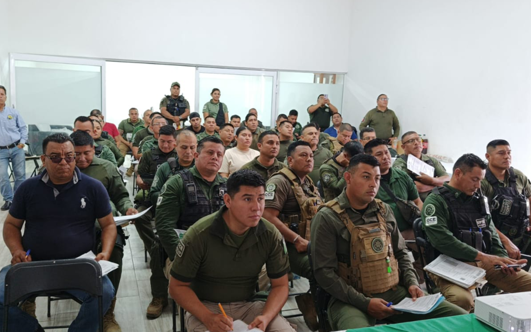 CAPACITAN A ELEMENTOS DE SEGURIDAD EN MOVILIZACIÓN PECUARIA EN LA HUASTECA