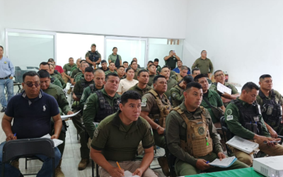 CAPACITAN A ELEMENTOS DE SEGURIDAD EN MOVILIZACIÓN PECUARIA EN LA HUASTECA