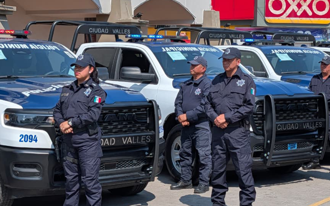 CIUDAD VALLES FORTALECE SEGURIDAD CON NUEVAS PATRULLAS Y MOTOPATRULLAS