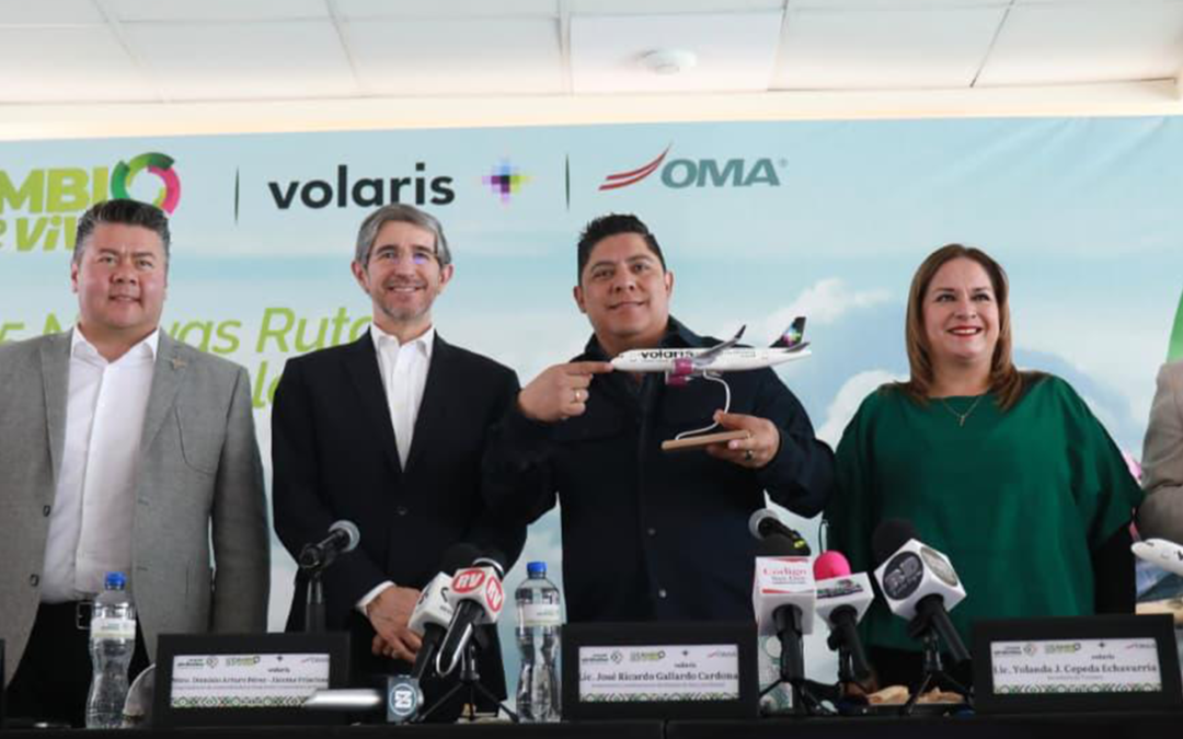 RICARDO GALLARDO Y VOLARIS PRESENTAN 5 NUEVOS DESTINOS EN S.L.P.