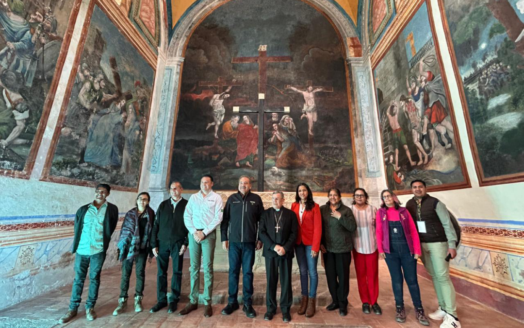 RESTAURACIÓN DE PINTURA MURAL Y ALTAR EN EL SANTUARIO DE GUADALUPE EN REAL DE CATORCE
