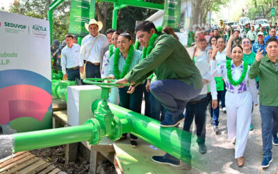 AGUA GARANTIZADA POR 50 AÑOS Y NUEVA VIALIDAD PARA LOCALIDADES EN AXTLA