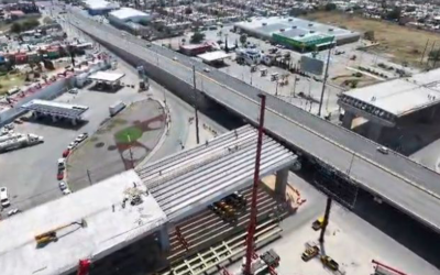MANTIENEN CIERRES VIALES POR MONTAJE DE TRABES EN PUENTE VALLE DE LOS FANTASMAS