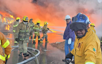 CONTROLAN INCENDIO EN EMPRESA DE LA ZONA INDUSTRIAL
