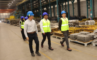 TITULAR DE SEDECO VISITA INSTALACIONES DE EMPRESA MANUFACTURERA EN PARQUE INDUSTRIAL
