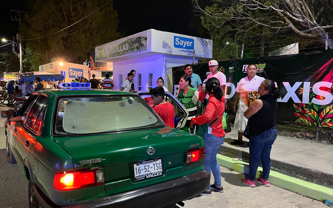 INSTALAN BAHÍAS DE TRANSPORTE PÚBLICO DURANTE LA FENAHUAP 2026 EN CIUDAD VALLES