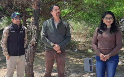 SUPERVISAN AVANCE DE PLANTA DE TRATAMIENTO DE AGUAS RESIDUALES EN VILLA HIDALGO