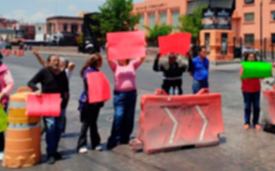 PROTESTAS POR FALTA DE AGUA COLAPSAN VIALIDADES Y GOLPEAN A COMERCIOS EN SLP
