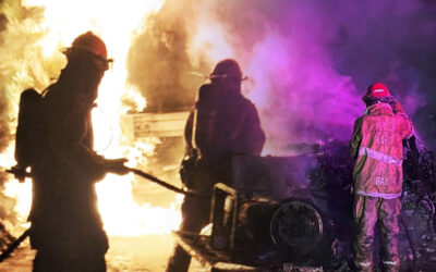 SEGUNDO INCENDIO EN UNA SEMANA CONSUME MAQUINARIA EN LA OBRA VIAL MÁS IMPORTANTE DE TAMUÍN