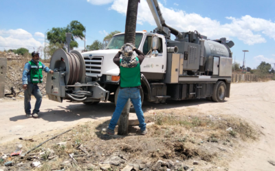 REALIZAN DESAZOLVE DE 4,150 METROS DE DRENAJE EN ZONA METROPOLITANA