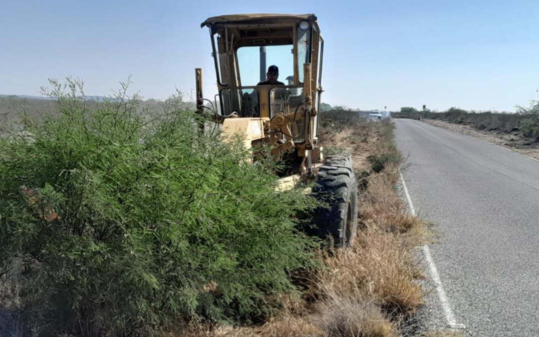 REALIZAN CONSERVACIÓN CARRETERA EN TRAMO DE CEDRAL
