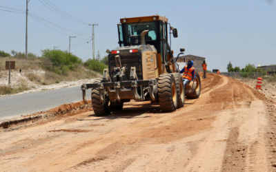 REALIZAN TRABAJOS DE MODERNIZACIÓN EN LA CARRETERA 22 DE ZARAGOZA