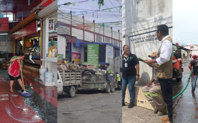 RETIRAN 12 TONELADAS DE BASURA EN JORNADA DE LIMPIEZA DE MERCADOS MUNICIPALES EN VALLES