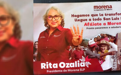 MORENA USA AFILIACIÓN EN SLP PARA PROMOVER A RITA OZALIA