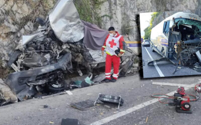 TRÁGICO CHOQUE EN LA SIERRA DE TAMASOPO