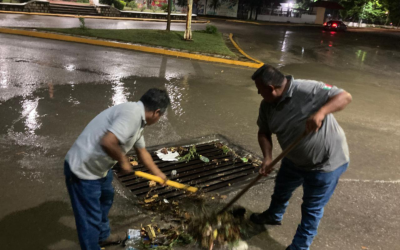 PROTECCIÓN CIVIL REALIZA DESAZOLVE Y MONITOREO POR LLUVIAS EN CIUDAD VALLES