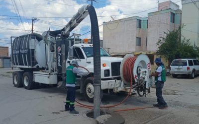 SAN LUIS POTOSÍ REALIZA LIMPIEZA DE DRENAJES ANTE LLUVIAS