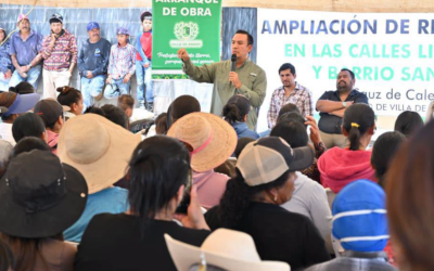 AMPLÍAN RED ELÉCTRICA Y ENTREGAN MATERIAL PARA VIVIENDAS EN VILLA DE RAMOS