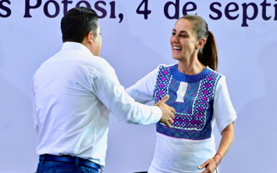 SHEINBAUM PRESENTA SU SEGUNDO INFORME ANTE 21 MIL PERSONAS EN SAN LUIS POTOSÍ